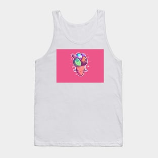 Kawai Ice cream cone Tank Top